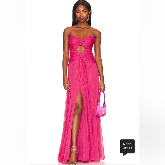 LIKELY Clea Gown in Raspberry Color - Picture 4 of 10